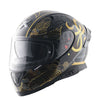 AXOR Apex Infinity Gloss Black Gold Helmet
