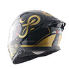AXOR Apex Infinity Gloss Black Gold Helmet