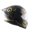 AXOR Apex Infinity Gloss Black Gold Helmet
