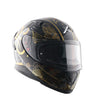 AXOR Apex Infinity Gloss Black Gold Helmet