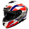 SMK Typhoon Azonix Gloss White Red Blue (GL135) Helmet