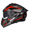 SMK Typhoon Azonix Matt Black Grey Red (MA263) Helmet