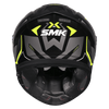 SMK Typhoon Azonix Gloss Black Grey Yellow (GL264) Helmet