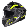 SMK Typhoon Azonix Gloss Black Grey Yellow (GL264) Helmet