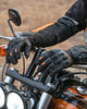Viaterra Grid Full Gauntlet Motorcycle Riding Gloves (Black)
