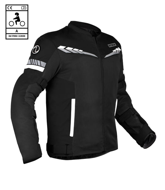 Rynox Air GT 4 Riding Jacket CE Certified Class A (Black White)