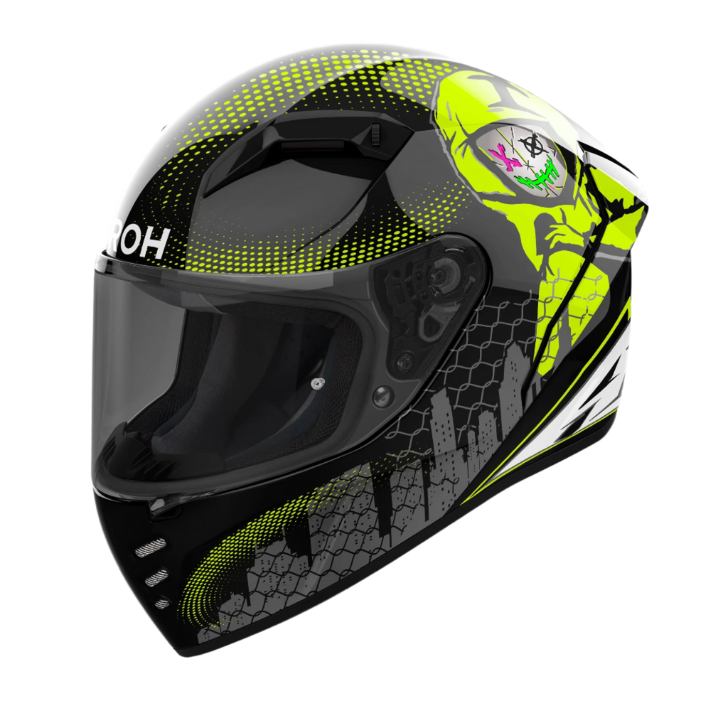 Airoh Connor Gamer Black Yellow Gloss Helmet