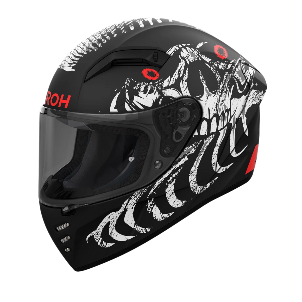 Airoh Connor Myth Black White Red Matt Helmet