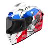 Airoh Connor Nation White Blue Red Gloss Helmet