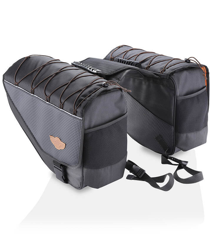 Guardian Gears Alpha Semi Hard Sports Panniers 50L for Up Swept Exhausts