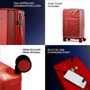 CARBONADO Exodus Cabin Luggage (Radiant Red)