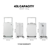 CARBONADO Exodus Cabin Luggage (Ivory White)