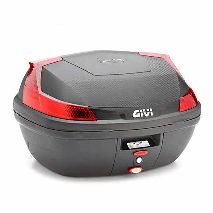 GIVI Top Case B47NML Black with Red Reflectors