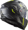 LS2 FF811 VECTOR II Techbot Gloss Hi Viz Yellow Helmet