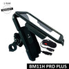 BOBO BM11H PRO PLUS Waterproof Bike Phone Holder with Pro Plus Vibration Damper and Fast 15W Wireless Charger plus USB C Motorcycle Mobile Mount