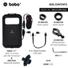 BOBO BM11H PRO PLUS Waterproof Bike Phone Holder with Pro Plus Vibration Damper and Fast 15W Wireless Charger plus USB C Motorcycle Mobile Mount