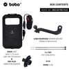 BOBO BM11H PRO PLUS Waterproof Bike Phone Holder with Pro Plus Vibration Damper and Fast 15W Wireless Charger plus USB C Motorcycle Mobile Mount