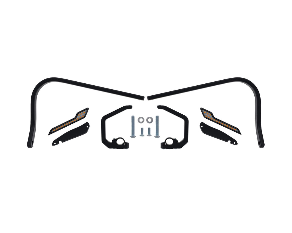 Barkbusters Hardware Kit for BMW R 1300 GS GSA Two Point Mount with LED Sequential Indicators (BHG-133-00-BK) - Moto Central