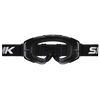 SMK Terrain Offroad Goggle with Clear and Extra Mirror Lens (Black with Black Strap)