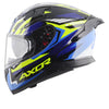 AXOR Apex Streak Gloss Black Blue Helmet