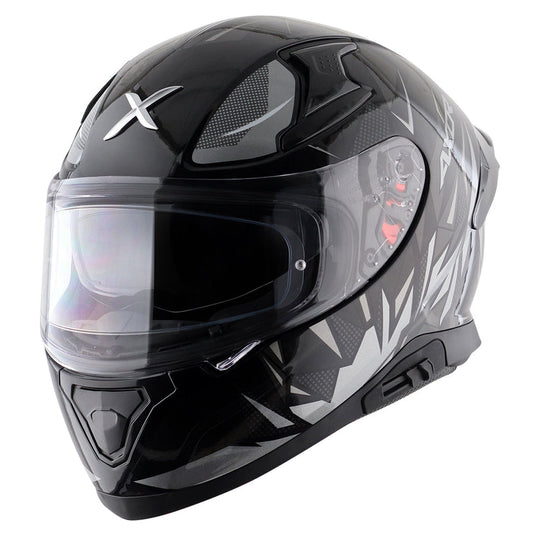 AXOR Apex Hunter Gloss Black Grey Helmet