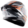 AXOR Apex Streak Gloss Black Orange Helmet