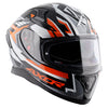 AXOR Apex Streak Gloss Black Orange Helmet