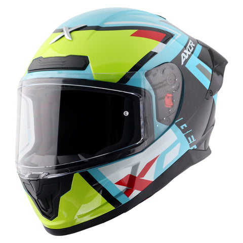 AXOR Saber XSport Gloss Black Neon Yellow Helmet