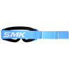 SMK Terrain Offroad Goggle with Clear and Extra Mirror Lens (Blue with Blue Strap)