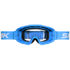SMK Terrain Offroad Goggle with Clear and Extra Mirror Lens (Blue with Blue Strap)