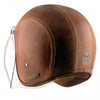 AXOR Retro Jet Leather Open Face Helmet (Burnt Camel Brown)