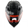 AXOR XCross Dual Visor Solid Gloss Black Orange Helmet