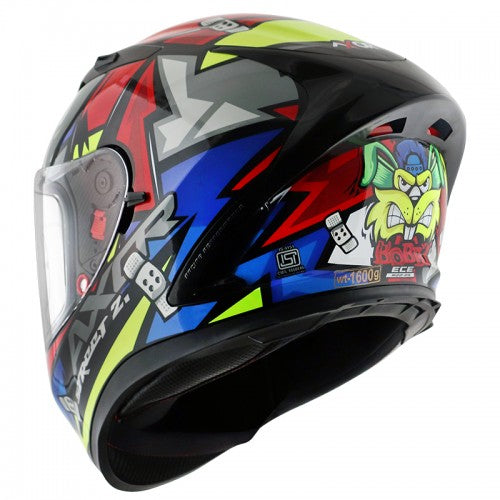 AXOR Street Bobby Gloss Black Red Helmet– Moto Central