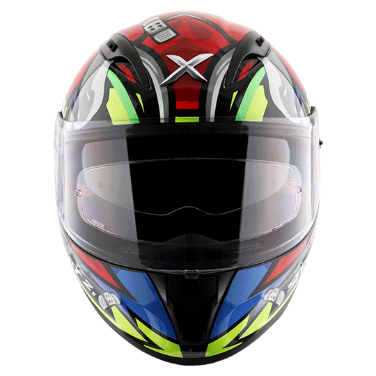AXOR Street Bobby Gloss Black Red Helmet