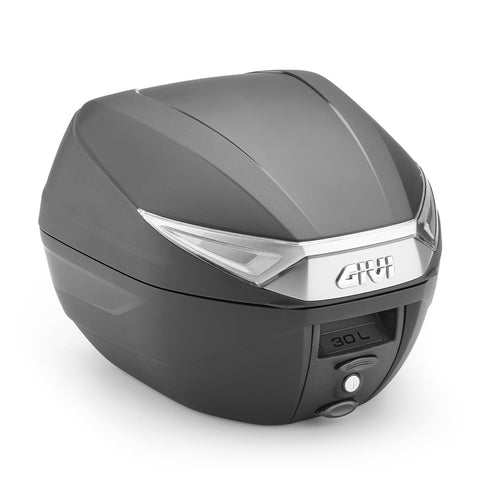 GIVI Top Case C30NT Black with Grey Reflectors