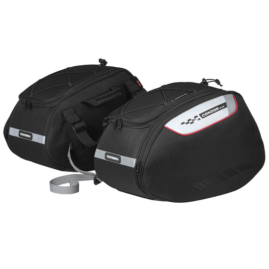 Viaterra Condor 2UP 100% Waterproof Motorcycle Saddlebags (Black)
