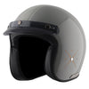 AXOR Retro Jet Euro Globe Open Face Helmet (Gloss Cool Grey)