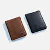 CARBONADO Tri Fold Money Clip Wallet (Brown)