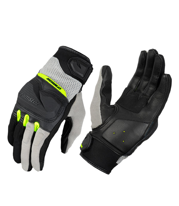 Cramster Breezer Gloves (Black Hi Viz Green)