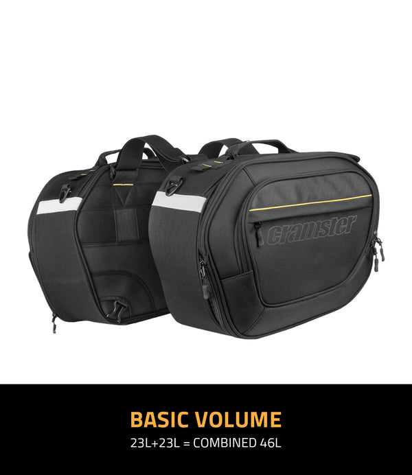 Cramster Colt Saddle Bags 52L (Black)– Moto Central