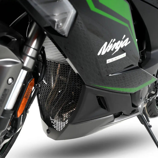 R&G Pro Downpipe Grille for the Kawasaki Ninja 1000SX 2020 onwards and Ninja 1100SX SE 2025 onwards (DG0063PROBK)