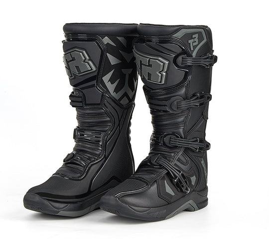Tiger Racing T3 Offroad MX Riding Boots (Black Grey)