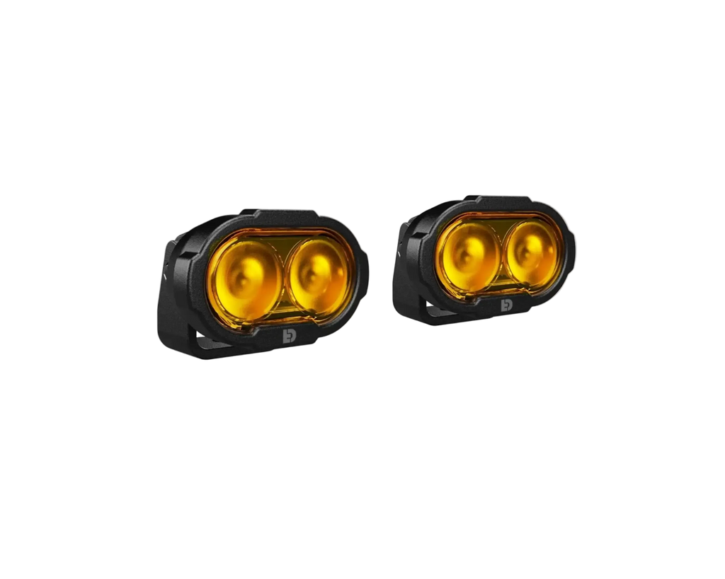 DENALI DL2 Auxiliary LED Lights Amber Lights only set of 2 (DNL.DL2.050.A.2)