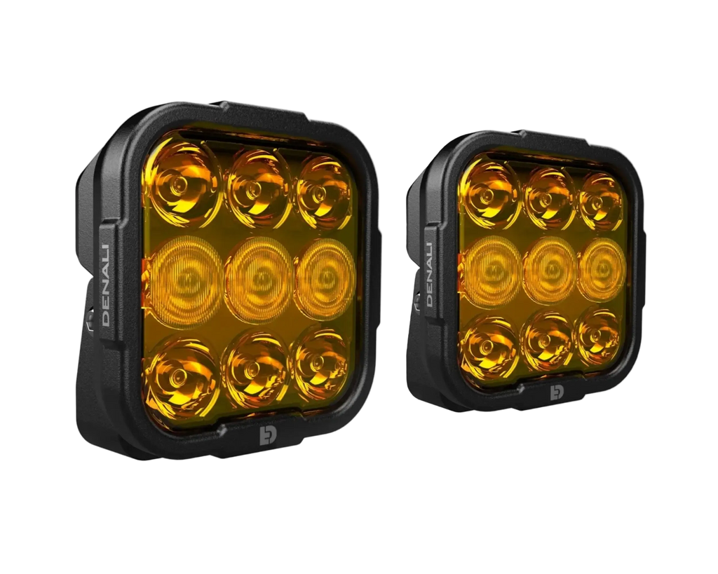 DENALI DL9 Auxiliary LED Lights Amber Lights Only Set of 2 (DNL.DL9.050.A.2)