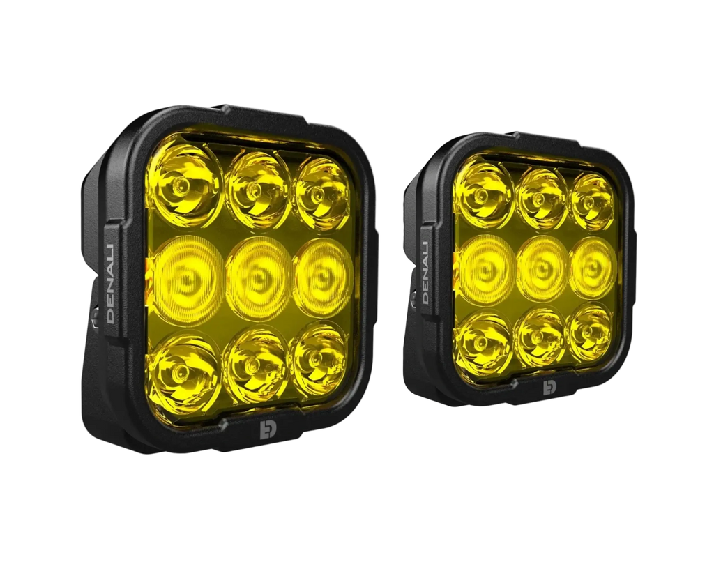 DENALI DL9 Auxiliary LED Lights Selective Yellow Lights Only Set of 2 (DNL.DL9.050.Y.2)