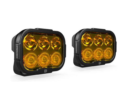 DENALI DL6 Auxiliary LED Lights Amber Lights only Set of 2 (DNL.DL6.050.A.2)