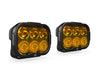 DENALI DL6 Auxiliary LED Lights Amber Lights only Set of 2 (DNL.DL6.050.A.2)