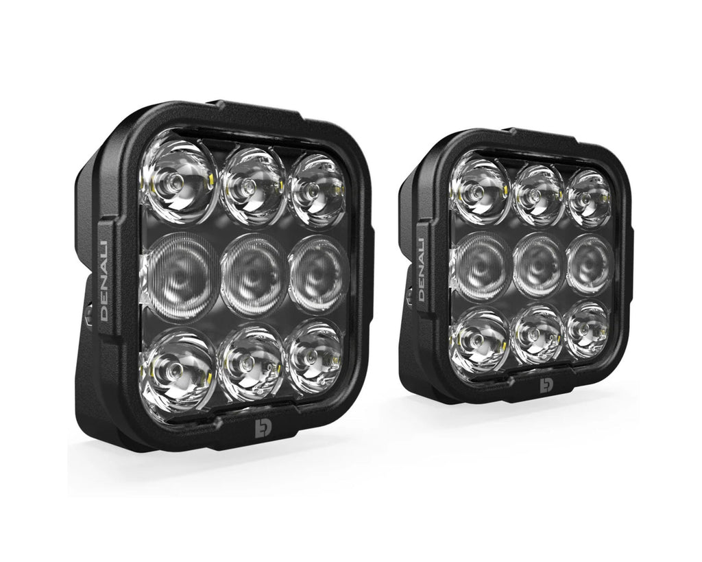 DENALI DL9 Auxiliary LED Lights White Lights only Set of 2 (DNL.DL9.050.W.2)