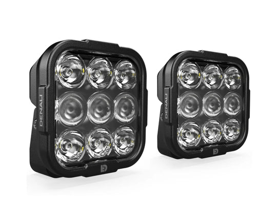 DENALI DL9 Auxiliary LED Lights White Lights only Set of 2 (DNL.DL9.050.W.2)