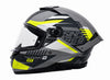 MT Thunder 4 SV Luminence H3 Gloss Grey Fluro Yellow Helmet - Moto Central
